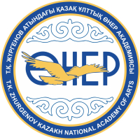 Логотип Казахской национальной академии искусств имени Т. К. Жургенова (КазНАИ; Т. Қ. Жүргенов атындағы Қазақ ұлттық өнер академиясы)
